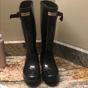tall hunter rainboots size 8